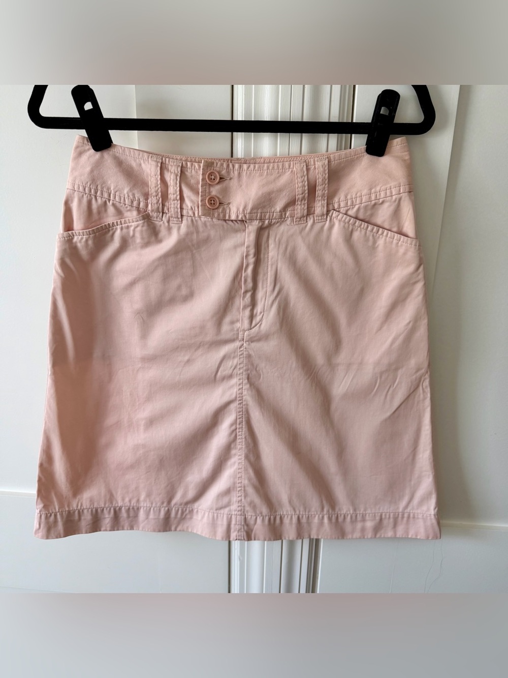 Gap Y2K 2004 Cotton Utility A-Line Mini Skirt Pink Sz 4